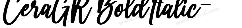 CeraGR BoldItalic字体转换